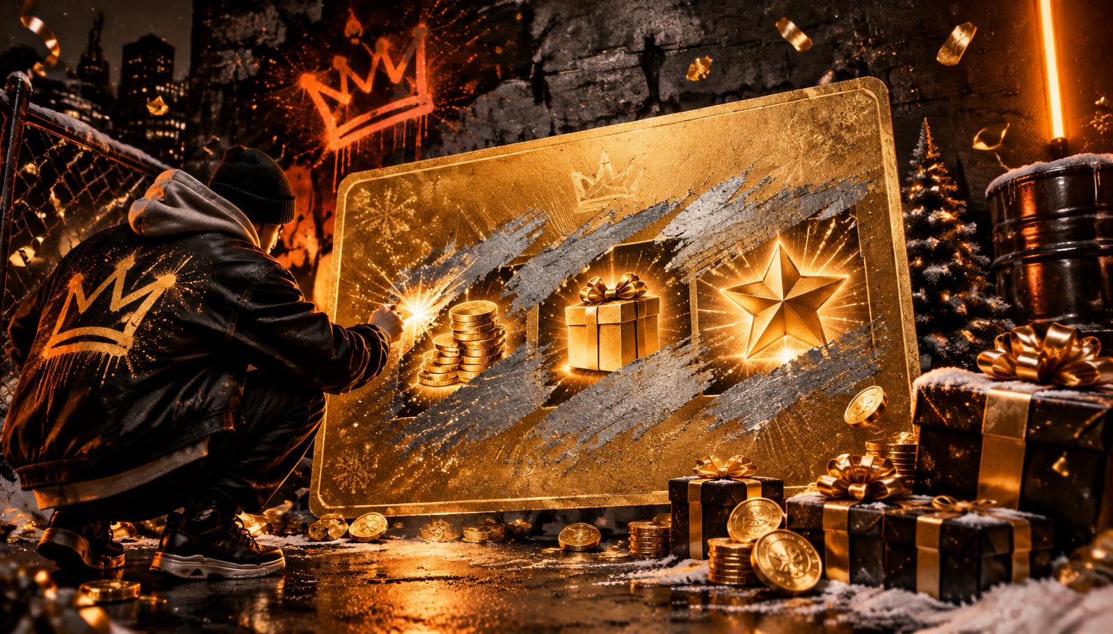 Gouden kraslot met prijzen